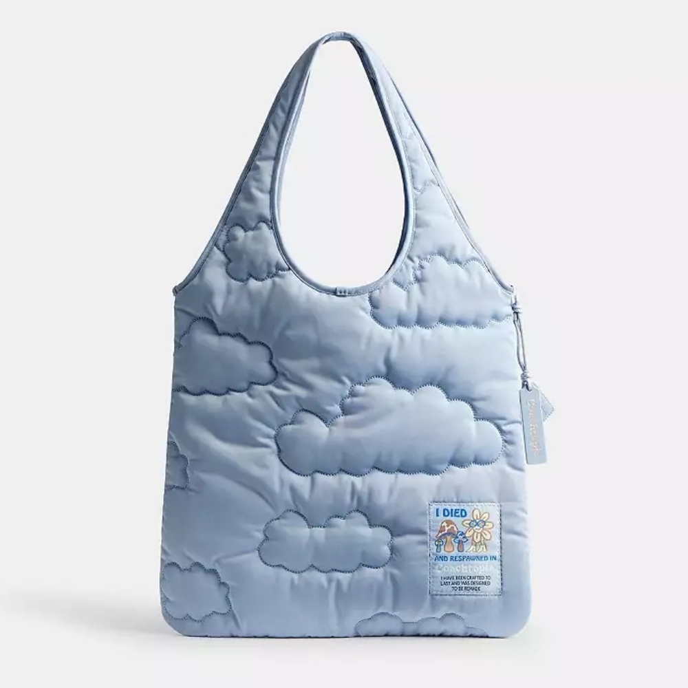 *NWT* COACHTOPIA Loop Flat Tote, Coach Quilted Cloud Tote Bag